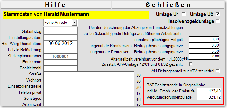 Dynamisierung von BAT-Besitzstnden